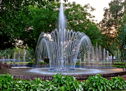 garden fountain